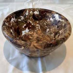 Nuevo cuenco de resina de diseño hecho a mano, pieza única para restaurantes planos y decoración de mesa de servicio de cena de hoteles - Product Image 4