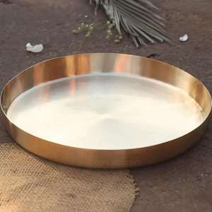 Ensemble de cuisine en laiton ensemble de dîner Kansa pour la maison hôtel vaisselle de table utiliser dernier ensemble de dîner en laiton bol et cuillère différents et vaisselle - Product Image 3