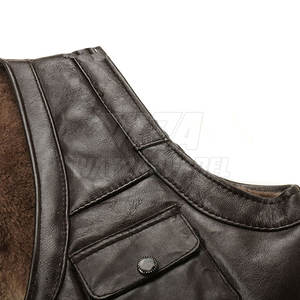 Chaleco de moto de cuero para hombre de alta calidad Tasa de venta completa Buen material Chaleco de moto - Product Image 5