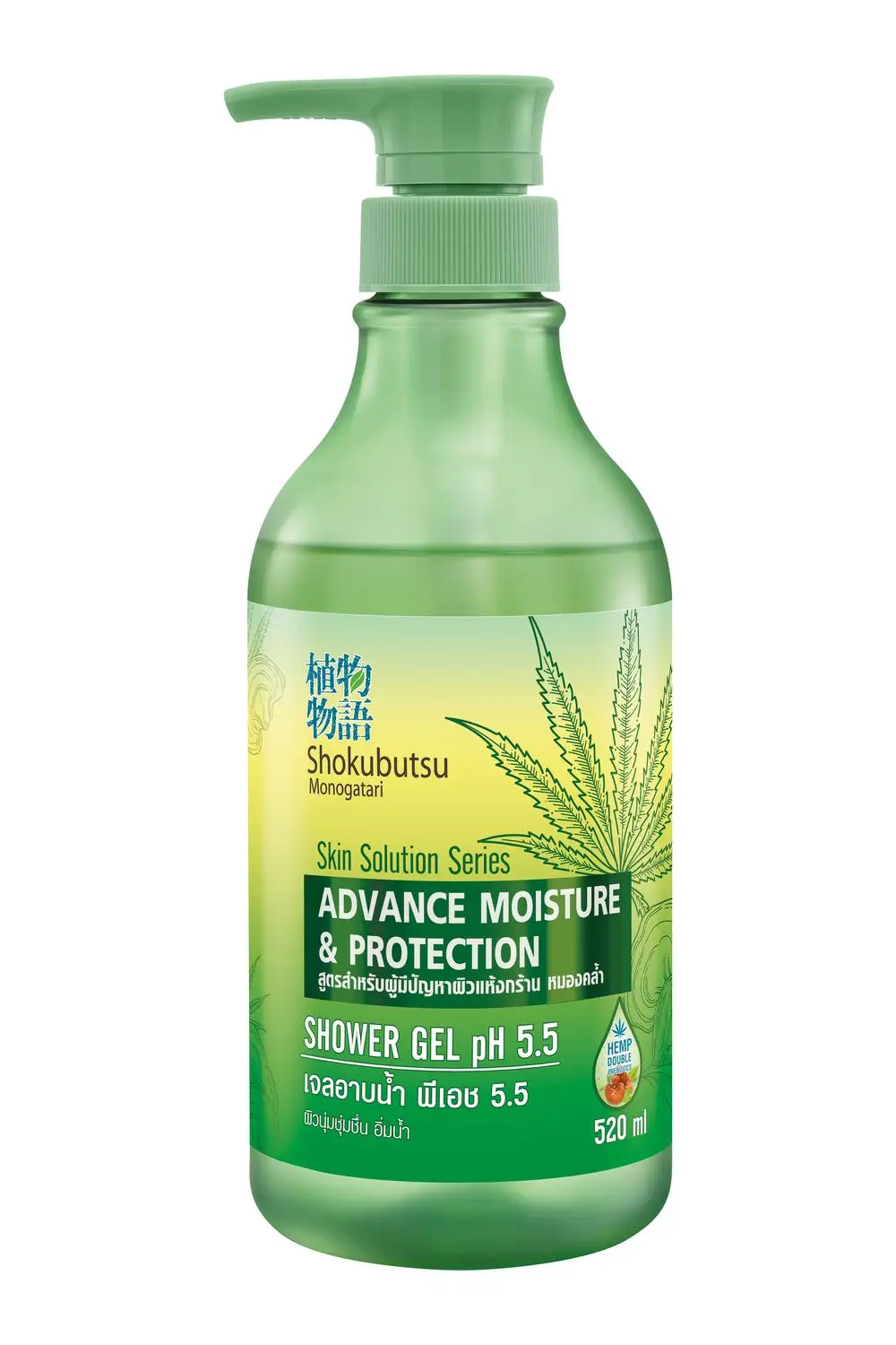 Shokubutsu Shower Bath Gel Skin Solution Series Advance Moisture & Protection Formula for Family