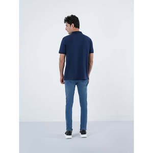 เสื้อโปโล RIDHAN OXford ลำลอง คุณภาพสูง ปักลายเทคนิคสีเข้ม ลายเรียบ ไซส์ 6XL ทรงปกติ-โลโก้สั่งทำ - Product Image 4