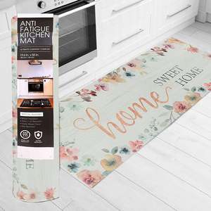 Elegante Tappetino Antifatica in Memory Foam 20 X 55 per Cucina, Motivo Floreale 'Home Sweet Home' - Product Image 6