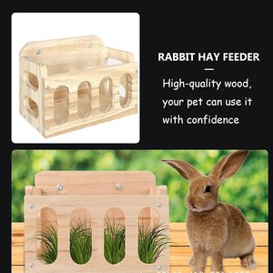Vente en gros Support à foin en bois non fini Facile à installer Mangeoire à foin pour <span class=keywords><strong>lapin</strong></span> Bac à litière en bois Mangeoire à foin pour <span class=keywords><strong>lapin</strong></span> - Product Image 6