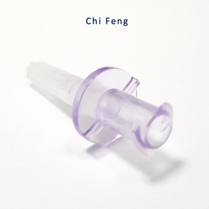 14B002 Chi Feng, Punta de Transferencia Transparente de Policarbonato Morado Sin Ventilación, 12 mm, Tipo Desinfectante EOS, Consumibles Médicos - Product Image 4
