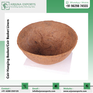 Cesta colgante de fibra de Coco 100%, maceta colgante redonda de fibra de Coco, delineador para Patio y jardín - Product Image 4