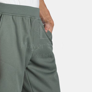 Pantalons de survêtement décontractés pour hommes 100% coton de haute qualité confortable léger droit léger Logo personnalisé en détresse Design mi-teint - Product Image 3