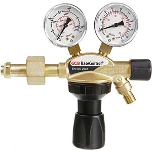 Reductor de Presión de Argón/CO2 BaseControl 200 Bar con Válvula 24 L/Min GCE - Product Image 1