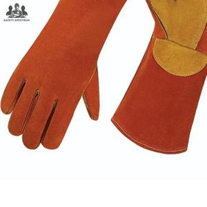 Gants de soudage de sécurité en cuir de vachette de qualité supérieure pour le sport, écologiques, respirants, anti-aiguilles, toutes saisons, vintage - Product Image 6