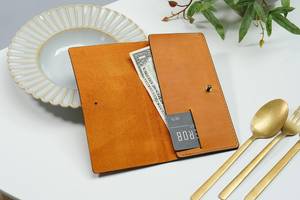 Titular de la factura Logotipo personalizado Restaurante Titular de la verificación de cuero genuino Invitado Presentador Titular de la factura 2017 - Product Image 4