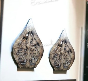 ไม้แกะสลักด้วยมือสำหรับตกแต่งแผงติดผนังลายดอกไม้ประดับผนังศิลปะใบไม้ตกแต่งสไตล์ของขวัญ - Product Image 2