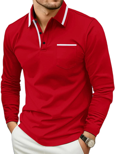 2025 verano alta calidad hombres 100% algodón puro transpirable cómodo patrón sólido diario negocios cuello para Polo camisa Jersey - Product Image 3