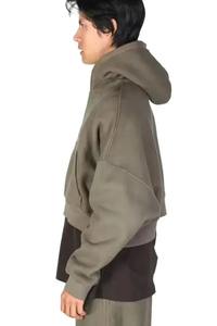 Sweats à capuche lavés lourds pour hommes de haute qualité en coton polaire Vintage Distressed Acid Wash Pull Over Design - Product Image 2