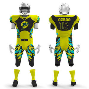 เสื้อฟุตบอลอเมริกันแบบกำหนดเองและชุดเครื่องแบบที่มีการระเหิดอย่างเต็มที่ได้รับการปรับแต่งอย่างเต็มที่ด้วยชื่อหมายเลขและโลโก้ของคุณ - Product Image 6