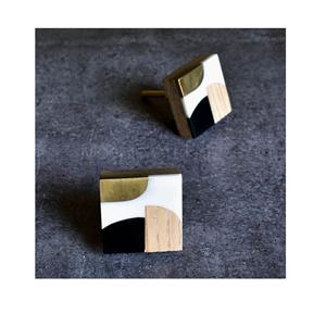 ลูกบิดหินอ่อนทรงกลมสีขาวรูปทรงที่กำหนดขนาดสินค้าผลิตในอินเดีย - Product Image 5