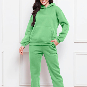 Sudadera con capucha de invierno para mujer con cremallera, precio de fábrica al por mayor, de alta calidad, lisa, oversize, estilo streetwear, con hombros caídos, para logotipo personalizado - Product Image 1