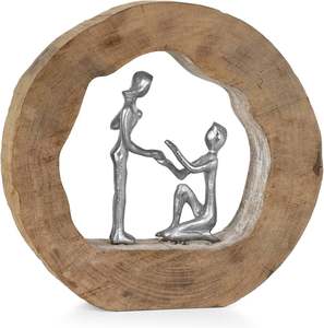 Sculpture moderne en gros pour la décoration de la maison et de la table, ornement de salon, sculpture humaine poussant un chariot par un fournisseur indien - Product Image 2