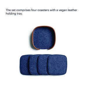 ที่รองแก้วเครื่องดื่มทำจากหนังแท้คุณภาพสูงเครื่องหมายความร้อนและรอยขีดข่วน - Product Image 4