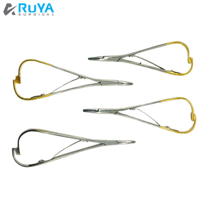 Instrumentos dentales quirúrgicos de ortodoncia, soporte de aguja Mayo Hegar de acero inoxidable de grado 304, con carburo de tungsteno de 16 Cm, con certificación CE - Product Image 6