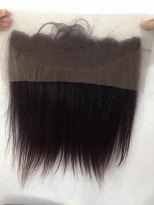 Frontales de encaje de pelo producto se aplica 100% Remy cabello humano sin enredo sin derramamiento de producto para hacer la peluca - Product Image 4