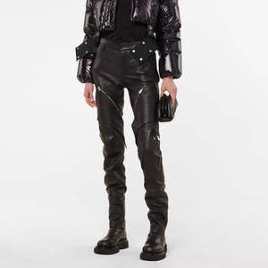 2024 bonne qualité prix raisonnable femmes pantalons en cuir nouvelle conception pas cher prix femmes pantalons en cuir - Product Image 4