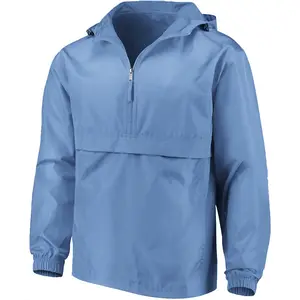 Yeni tasarım özel kazak su geçirmez Polyester rüzgarlık ceket toptan ucuz rüzgar geçirmez ceket