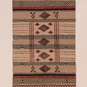 พรมทอแบบแบนทำด้วยมือพรมขนสัตว์ทอแบบชำนาญดูเรียบโดยช่างฝีมือ - Product Image 1