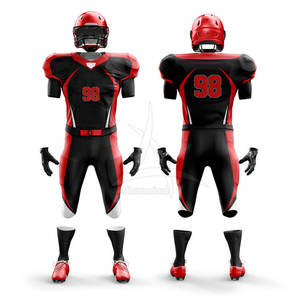 ชุดอเมริกันฟุตบอลคุณภาพสูงขายส่ง ระบายอากาศได้ดี ไซส์ใหญ่ แขนสั้น ปรับแต่งขนาดได้สำหรับกีฬา - Product Image 1