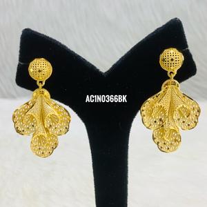 Classic Designer 1 Gram Gold Plated Necklace With Earring Online - Product Image 3
