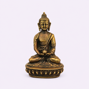 Statue de Bouddha Gautam en bronze faite à la main, artisanat traditionnel, décoration de table - Product Image 1