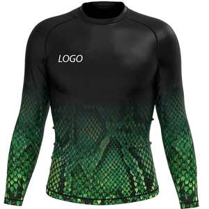 Rashguard de compression respirant personnalisé pour hommes - Ensemble de vêtements de combat pour BJJ Jiu Jitsu - Product Image 1