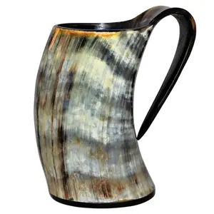 Excellent Quality Bulk Supply Buffalo Horn Mug Coffee Beverage Cocktail Power Beer Mugs Available At Cheap Price