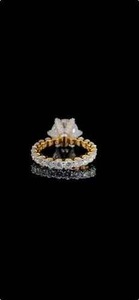 ราคาที่ดีที่สุด14KT สง่างามแหวนเพชรสีทองมรกตสีเหลืองทองสำหรับผู้หญิง5.51 CT 63หินเครื่องประดับงานแต่งงานโดย K samyak อินเดีย - Product Image 5