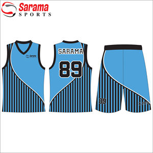 Uniformes de basketball personnalisés en tissu respirant grande taille pour l'été, avec impression par sublimation, séchage rapide et antibactériens, vente en gros - Product Image 3
