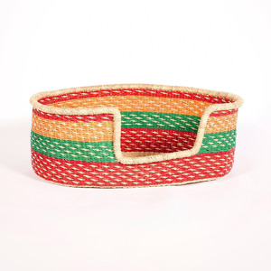 Camas para mascotas más baratas, cama tejida a mano de mimbre natural para perros y gatos, canasta de dormir para perros y gatos de algas marinas más vendida con color personalizado - Product Image 5