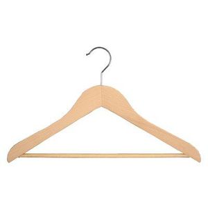 PERCHA DE ROPA DE MADERA HECHA A MANO 100% para armario, baño, sala de estar, para abrigo, pantalón, traje, camisa - Product Image 2