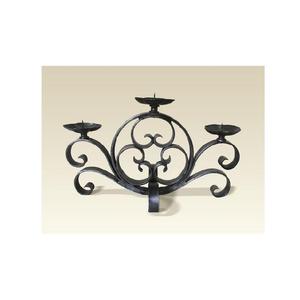 Bougeoir élégant en métal avec design forgé patine rustique style moderne touche raffinée pour Noël décoration de maison ou d'événement - Product Image 5