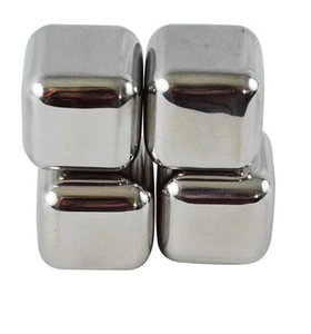 Pierres de whisky réutilisables en métal glaçons en acier inoxydable avec pinces pour bar vin vente chaude - Product Image 6