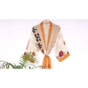 ชุดกิโมโนผ้าไหมวินเทจของผู้หญิงชุดกลางคืนยาวชุดแมกซี่พิมพ์ลายดอกไม้เซ็กซี่ญี่ปุ่นสำหรับใช้ในบ้าน - Product Image 4