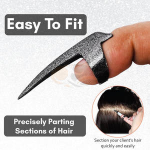 Pince à sectionner les cheveux en acier inoxydable pour le tressage des doigts, outils de coiffure, installation rapide, extensions de cheveux humains - Product Image 5