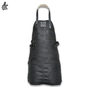 Delantal de peluquero de Chef de cuero genuino de alta calidad, babero de cocina sin mangas para hombres y mujeres, nuevo PVC barato y Material de tela para cocinar alimentos - Product Image 6