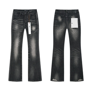 Vêtements streetwear Y2k, jeans évasés imprimés déchirés, style streetwear hip hop, jeans décontractés rétro, jeans rock <span class=keywords><strong>revival</strong></span> - Product Image 2