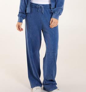 Pantalones Deportivos Casuales Rectos de Algodón 100% al por Mayor, con Logotipo Personalizado, Lavado Ácido, Servicio OEM Disponible - Product Image 6