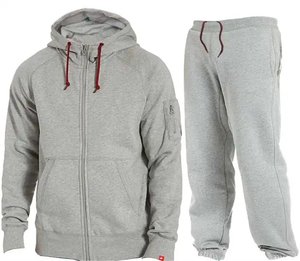 Chándal con capucha de algodón 100% con cremallera frontal, suministro a granel, fabricante de Etiqueta Privada, chándal con logotipo personalizado para hombres - Product Image 1