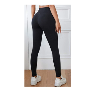 Best Selling Fitness Wear Adult Size Women Leggings Top Quality 100% Cotton Gym Workout Women Leggings - Product Image 5