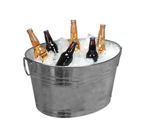 ถังแช่ไวน์อลูมิเนียมขนาดใหญ่ถังน้ำแข็งโลหะแชมเปญพร้อมภาชนะแช่เบียร์แบบปรับขนาดได้ - Product Image 5