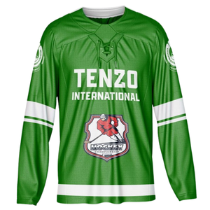 2025, venta al por mayor, camiseta de portero de hockey sobre hielo de poliéster ligero a granel, hecho a medida uniforme de equipo, logotipo frontal transpirable - Product Image 4