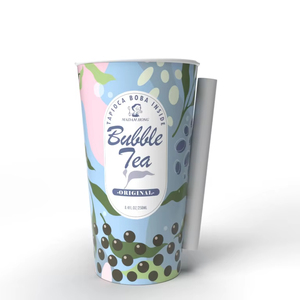 Madam Hong Brown Sugar <b>Bubble</b> Milk Tea Cup with Tapioca Ball and Straw 250ml - Product Image 4
