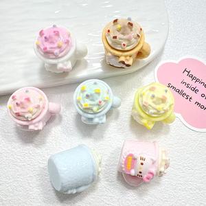 Charmes en résine en forme de tasse de chat mignon, accessoires de bricolage pour la fabrication de bijoux, décoration de coque de téléphone, charme pour coque de téléphone - Product Image 5