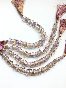 Perles à facettes en forme de larme d'amétrine de qualité d'exportation pour des créations uniques de colliers et de boucles d'oreilles disponibles à un prix abordable - Product Image 2