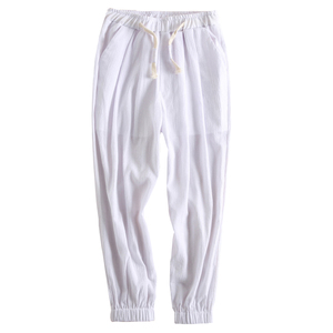 กางเกงขายาวทรงตรงผ้าโพลีเอสเตอร์คอตตอน OEM รุ่นยอดนิยมปี 2023 สีพื้นเรียบง่าย สไตล์ลำลองสำหรับผู้ชาย น้ำหนักเบา ทรงเข้ารูป แฟชั่น - Product Image 1